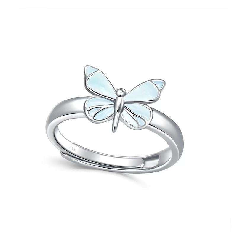 Illuminated Butterfly Ring (925 Sterling Silver)