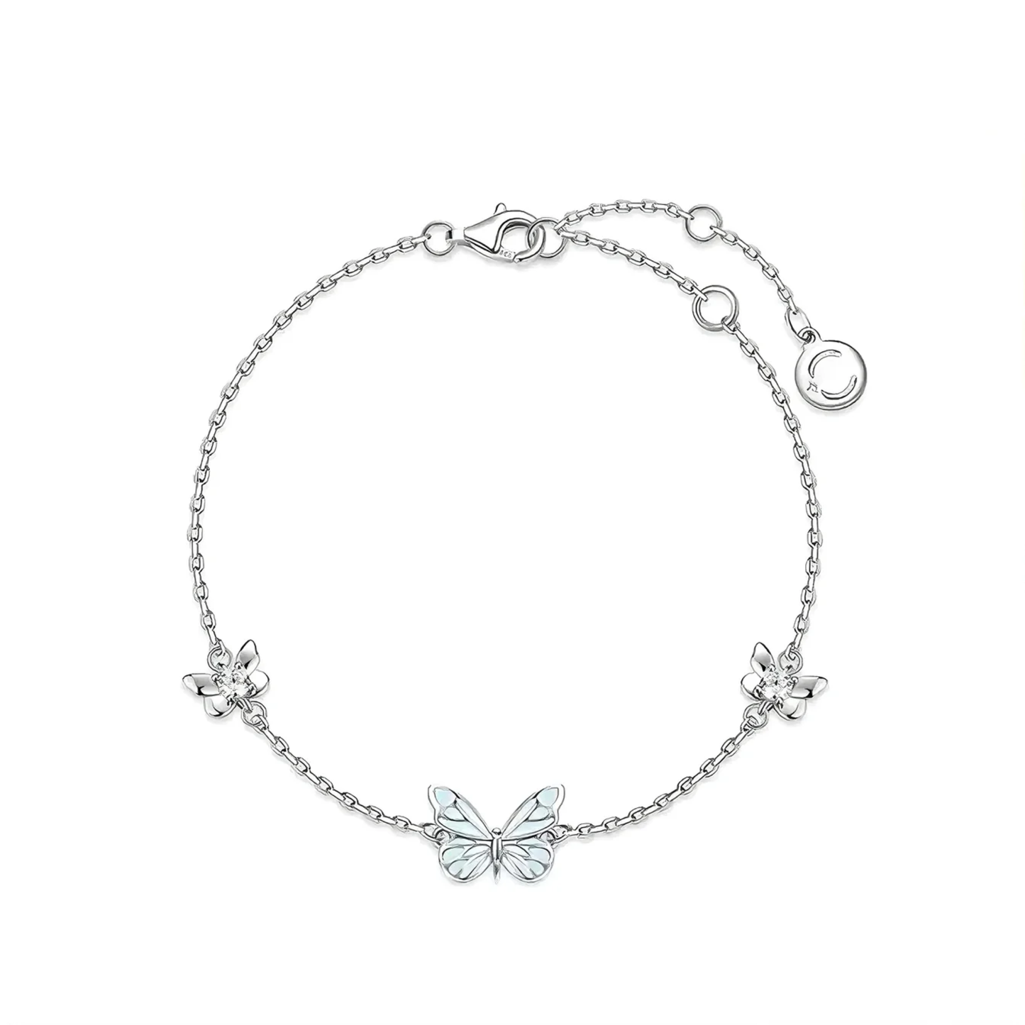 Illuminated Butterfly Bracelet (925 Sterling Silver)