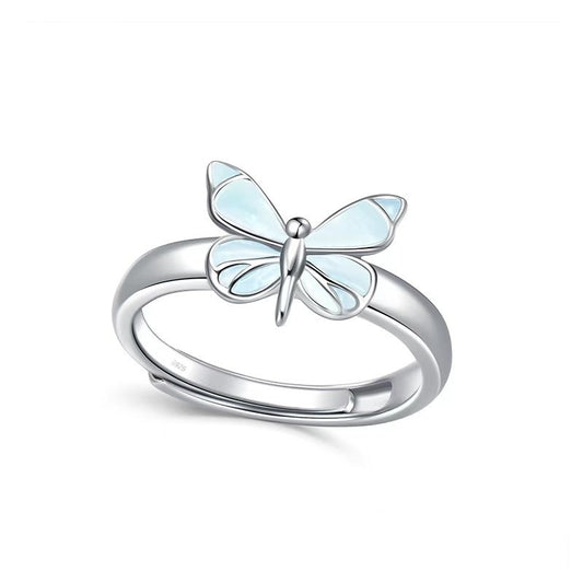 Illuminated Butterfly Ring (925 Sterling Silver)