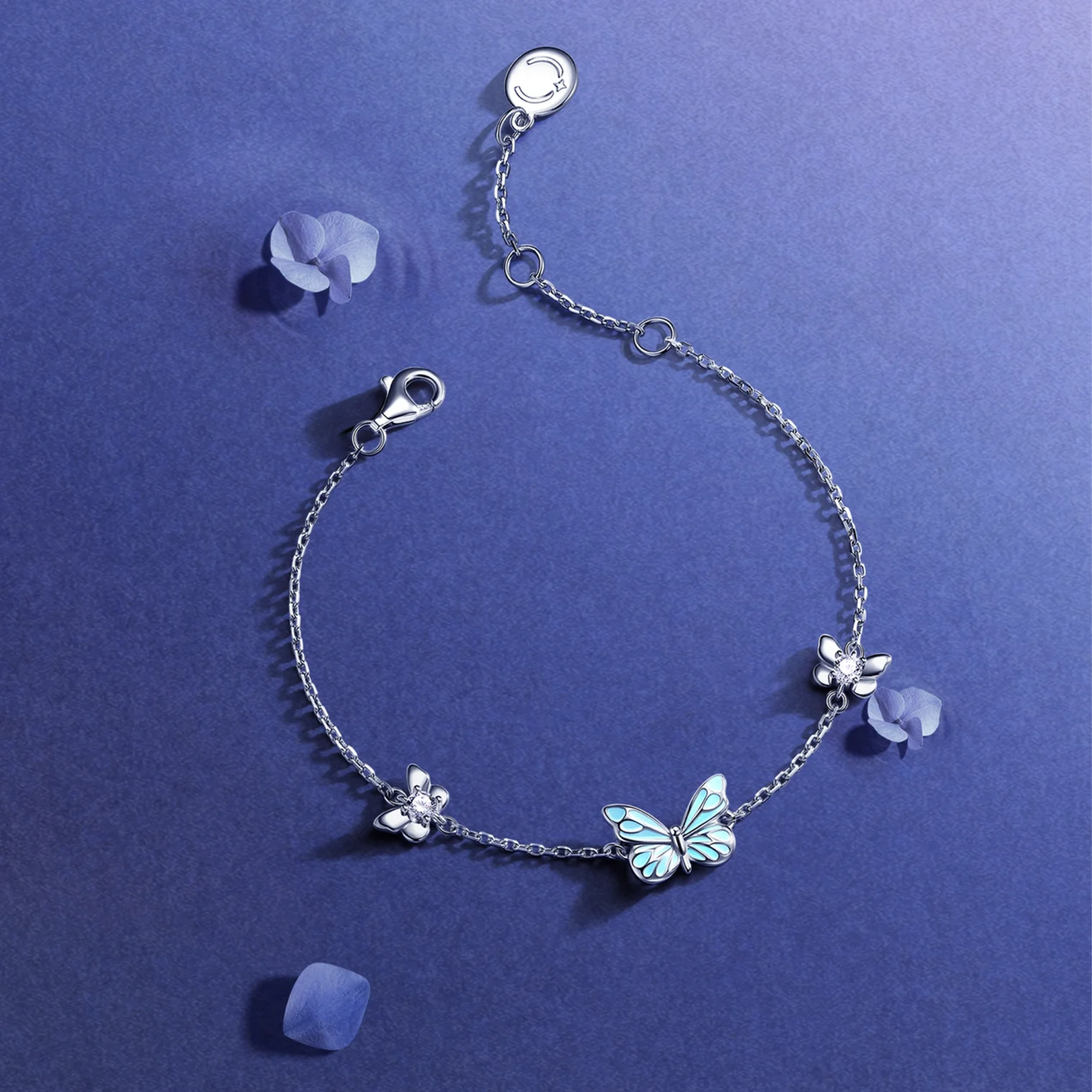 Illuminated Butterfly Bracelet (925 Sterling Silver)