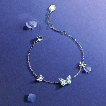 Illuminated Butterfly Bracelet (925 Sterling Silver)